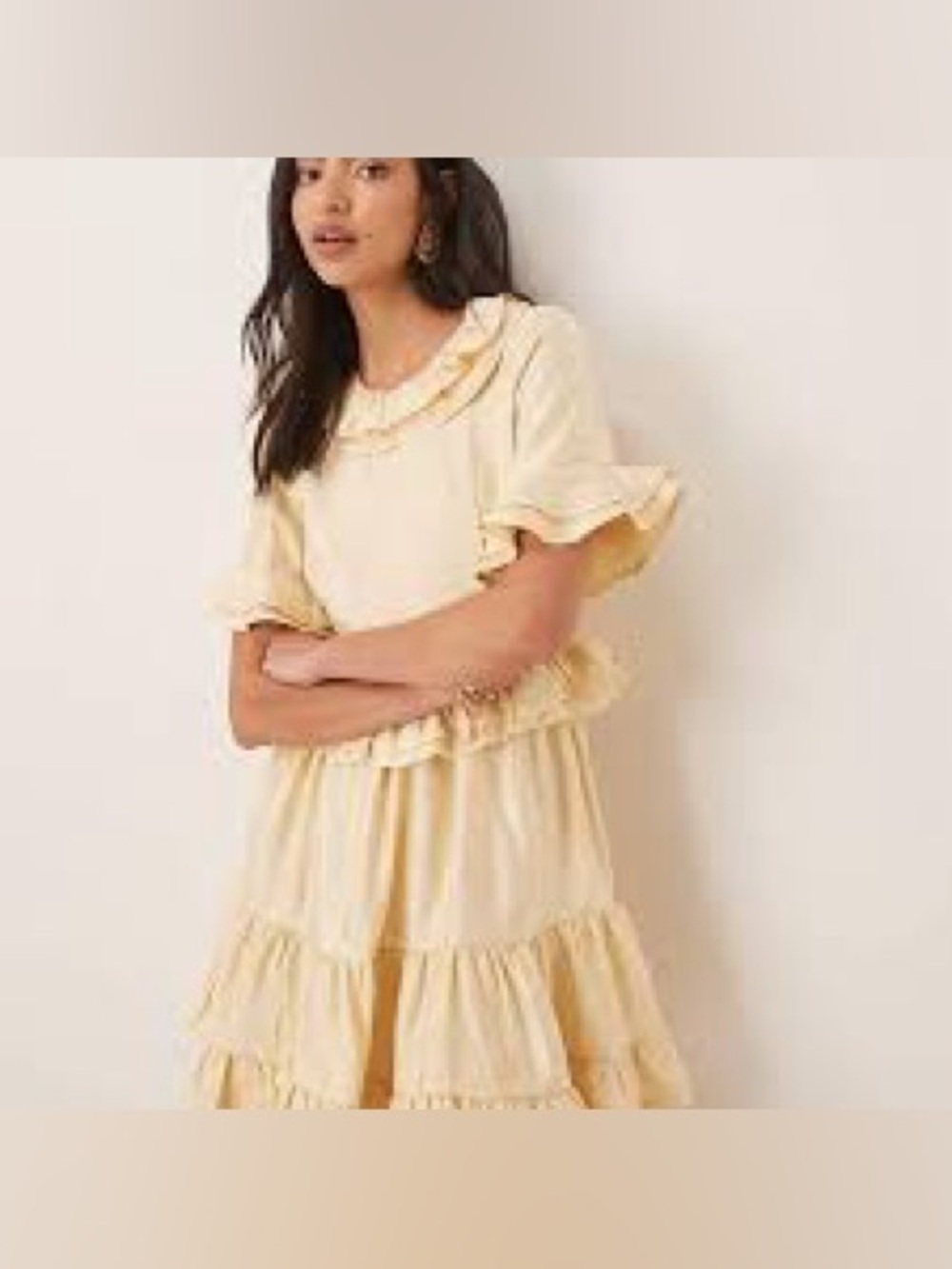 NWT Sister Jane Buttercup Ruffle Mini Dress Women’s Size Large